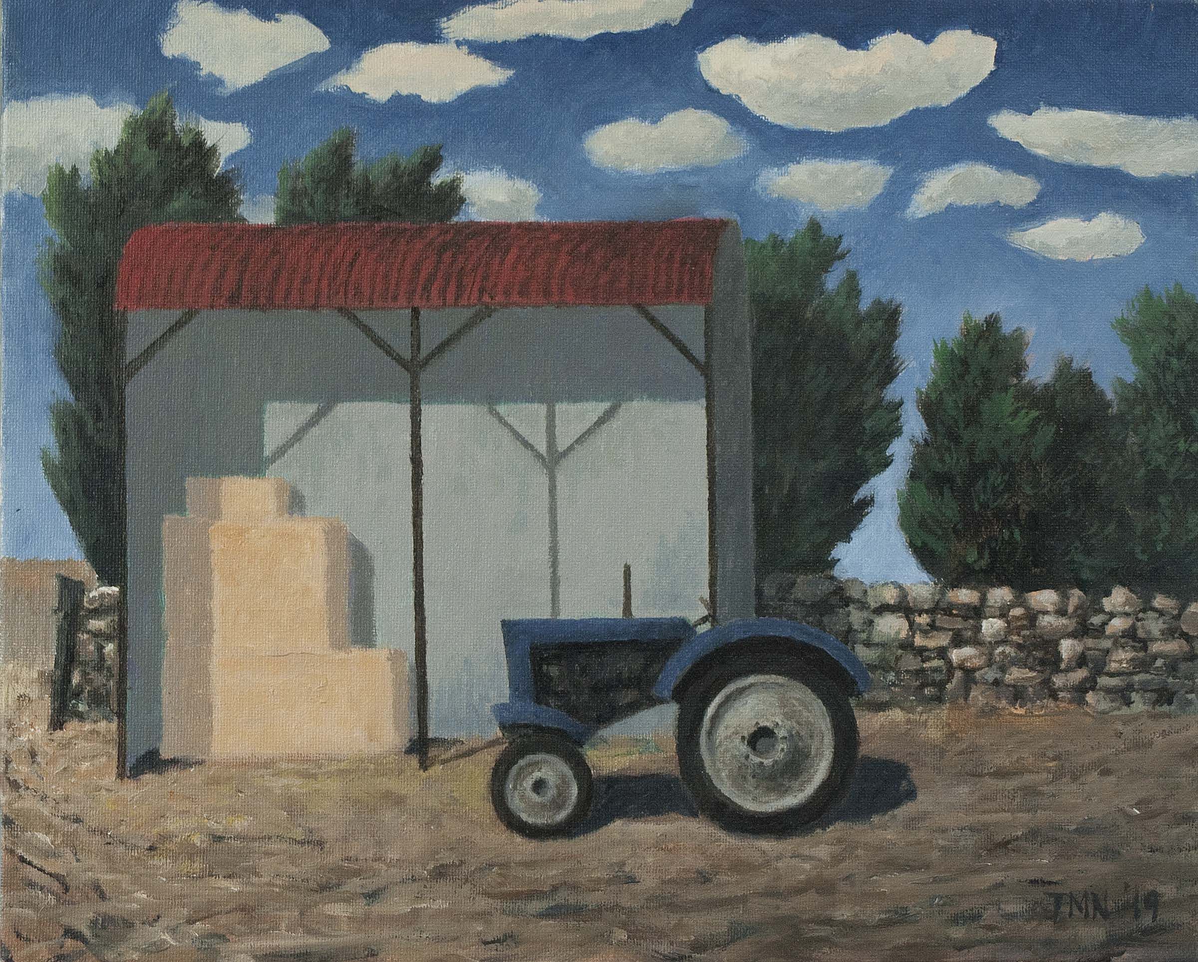 John  McNulty - Barn with clouds